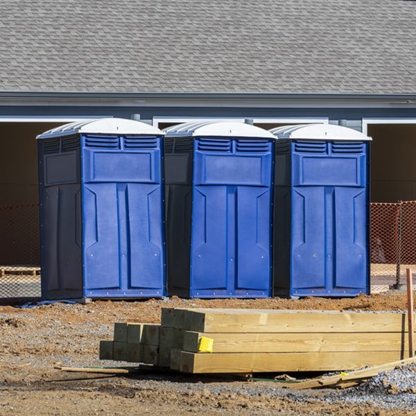 how often are the portable toilets cleaned and serviced during a rental period in South Bend NE